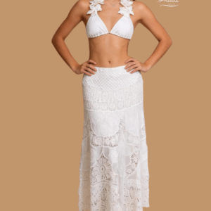 FALDA HABANA BLANCA