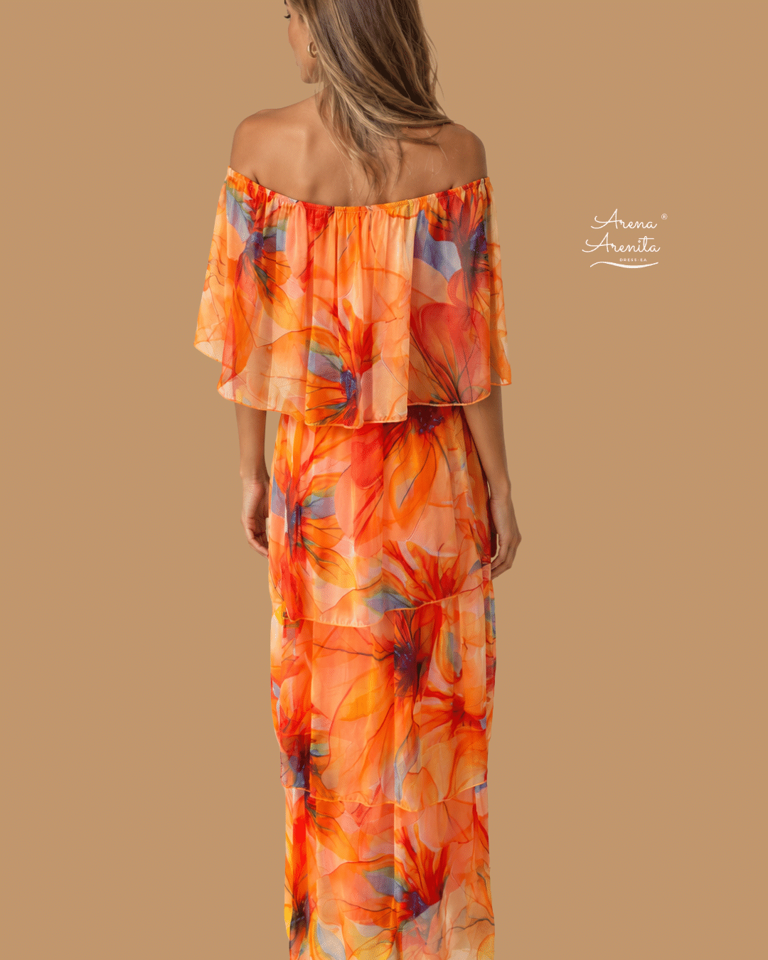 VESTIDO ITALIA NARANAJA - Imagen 2