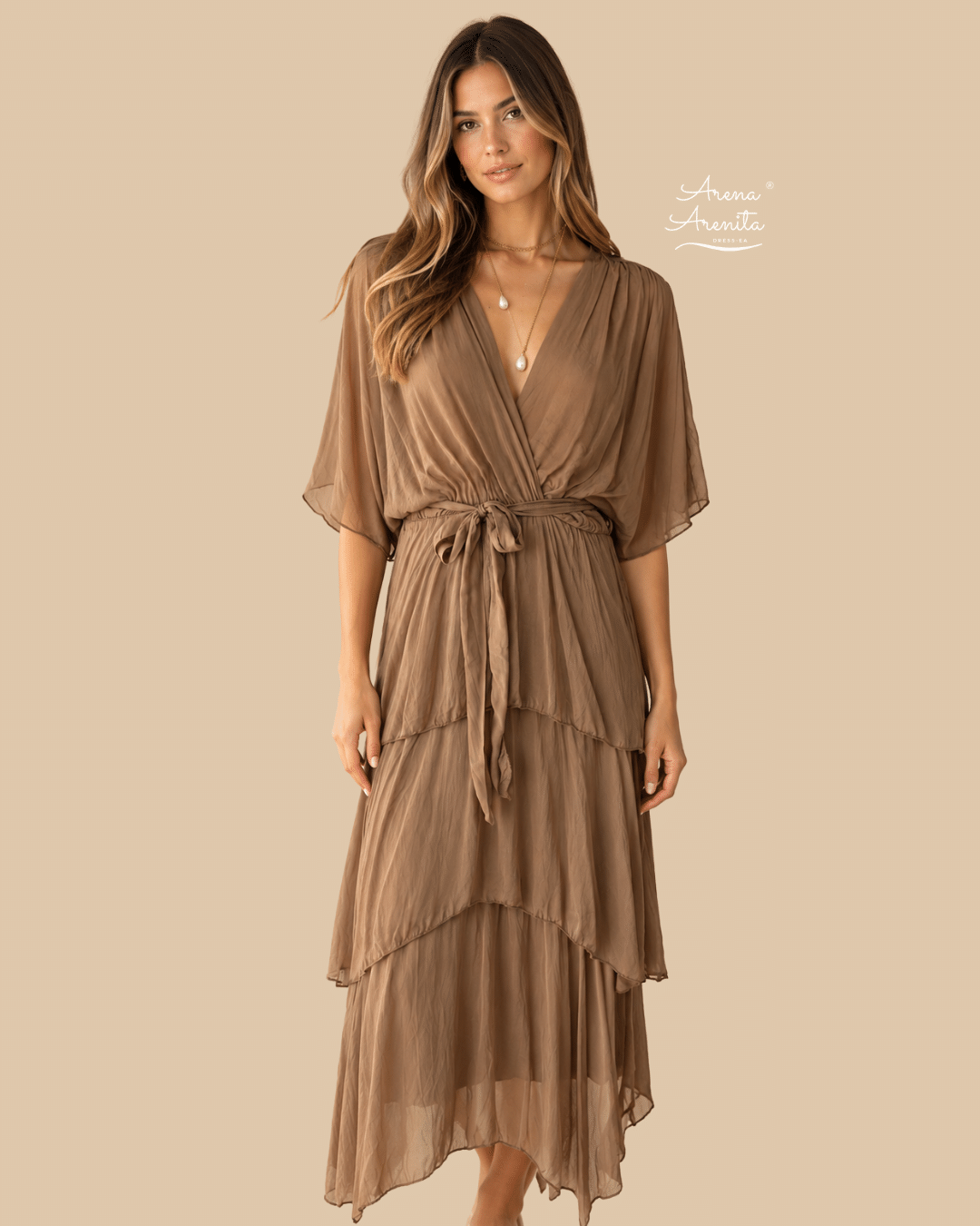 VESTIDO ITALIA NUDE - Imagen 1